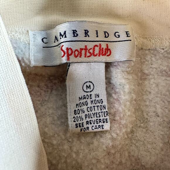 VINTAGE Cambridge Christmas Sweater Womens M Santa Claus AOP Mock Neck Ugly 90s - Picture 6 of 12